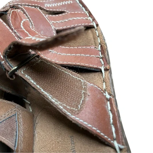 Natural natural soul woman’s size 10 Tan Leather Sandals - Picture 5 of 7